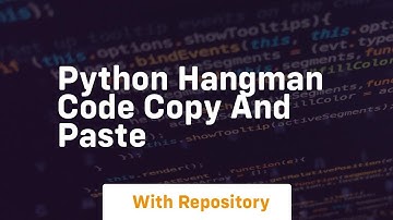 python hangman code copy and paste