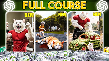 Create Unlimited Cat & Kitten AI Videos in Just 6 Minutes 🔥 | Using Free AI Tools | Full Course