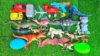 Dinosaurs Jurassic World Camp Cretaceous : Spinosaurus, Kingkong, Crocodile, Mosasaurus, Triceratops