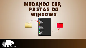 Como mudar a cor da fonte das pastas no Windows 10?