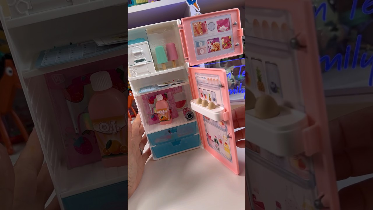 I am SCREAMING! How cute is this Real Littles Fridge?! So cute 🥺❤️ #r, Mini Fridge