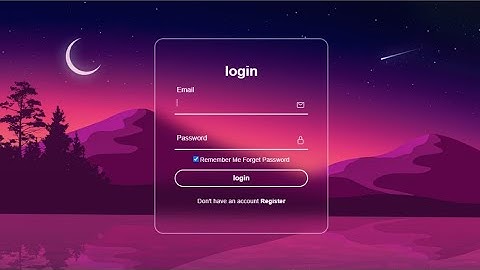 How to Make Animated Login Form using HTML &CSS | Step by step Web Development