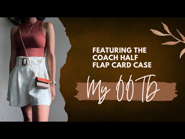 Coach Flap Card Case