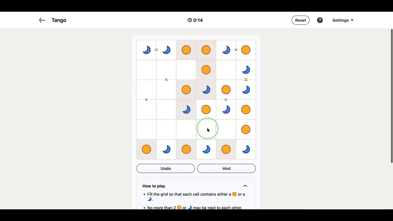 LinkedIn Tango Answer Today | 19 March 2026 - Puzzle #528