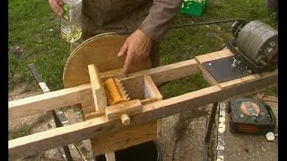 Apple scratter and juice press, home made