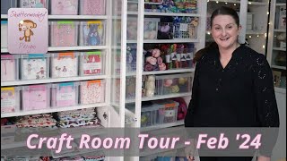 Craft Room Tour | February 2024 | Crafting with Shuttermonkey