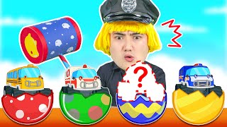 Surprise Eggs Kids Songs | Learning Vehicles | Kids Songs And Nursery Rhymes by Wolfoo Family Song