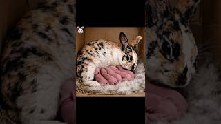 Mama Bunny Prepares a Cozy Nest 🐰💞 So Caring &amp; Sweet #Shorts