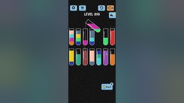 Water Color Sort Level 895 Walkthrough Solution iOS/Android