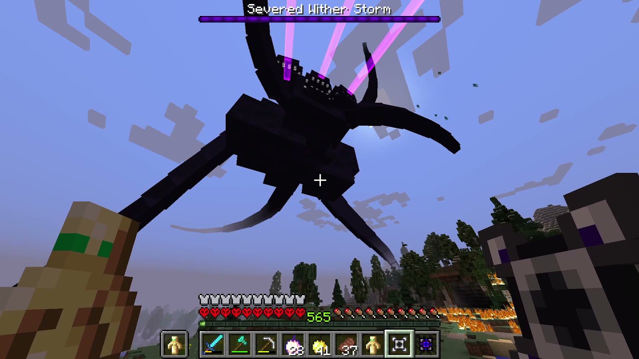 Minecraft wither storm vs wither #witherstorm #minecraft