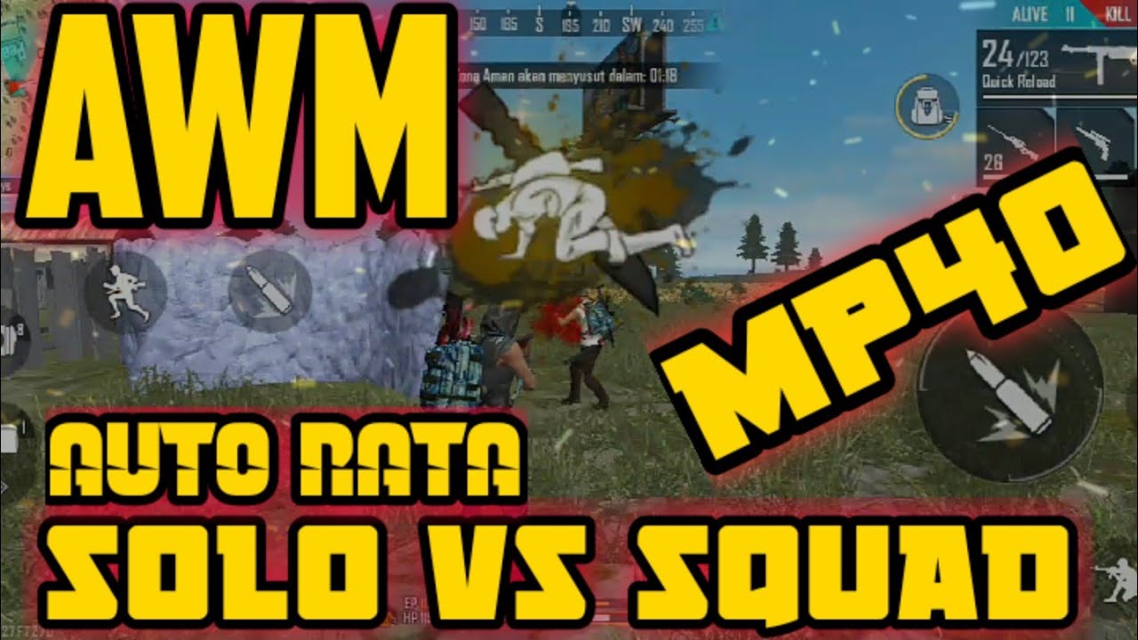 Awm Mp40 Solo Squad Auto Rata Youtube