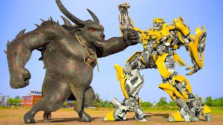 Transformers: Rise Of The Beasts - ฉากต่อสู้ระหว่างกระทิงกับบัมเบิลบี | พาราเมาท์ พิคเจอร์ส [HD]