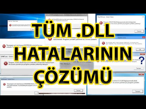 DLL HATASI NASIL DÜZELTİLİR  //  TÜM DLL HATALARININ KESİN ÇÖZÜMÜ