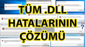 DLL HATASI NASIL DÜZELTİLİR  //  TÜM DLL HATALARININ KESİN ÇÖZÜMÜ