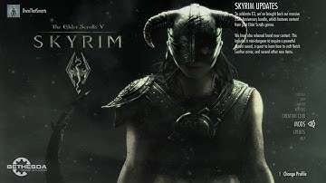 Skyrim (mods) - Spotlight - DovahGirl Main Menu Replacer W/ Music