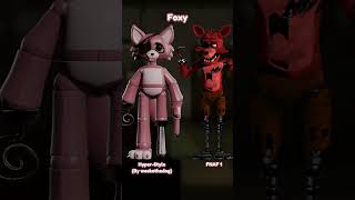 Hyper-Style FNAF 1 Models Vs Original Hyper-Style FNAF 1 Models Vs Original