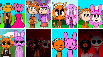 Incredibox - Sprunki but MIX OREN and PINKI in ALL Different HUMAN MODS - PART 1