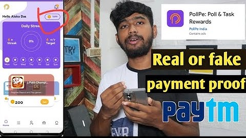 PollPe: Poll & Task Rewards apps Withdraw proof real or fake || poll pay app payment