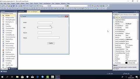 Membuat Program Biodata Sederhana Menggunakan Microsoft Visual Studio 2010