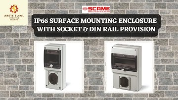 IP66 SURFACE MOUNTING ENCLOSURE  WITH SOCKET & DIN RAIL PROVISION