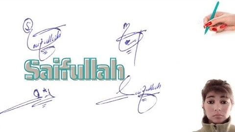Saifullah signature style with arooj