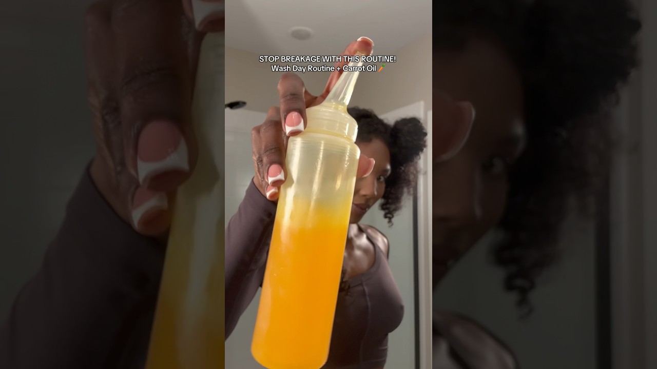 Избавьтесь от ломкости волос с помощью ЭТОЙ процедуры! Процедура для мытья волос + масло моркови ...