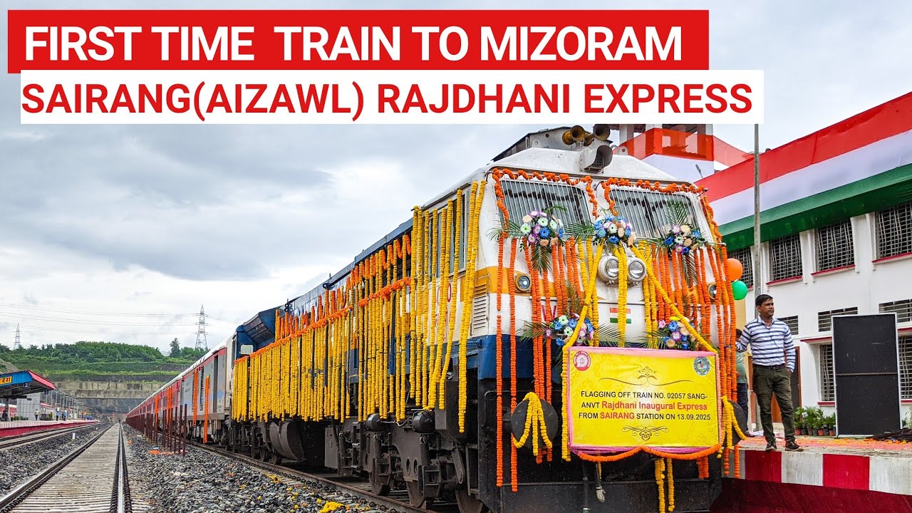 Mizoram's first Rajdhani Express || Inaugural Run journey || Scenic beauty of Mizoram & Assam 