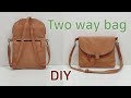 DIY Two way bag/Two way bag tutorial/백팩 만들기/Mach einen Rucksack