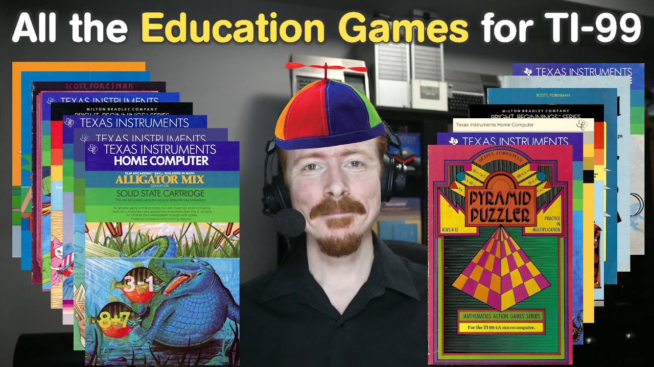 50 Classic TI-99 Education Carts Reviewed in 25 Minutes