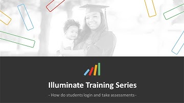 How do students login and take an assessment - Illuminate training for students and teachers