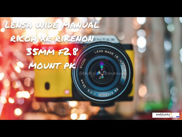 Lensa wide manual ricoh xr rikenon 35mm f2.8 mounting pk in pentax