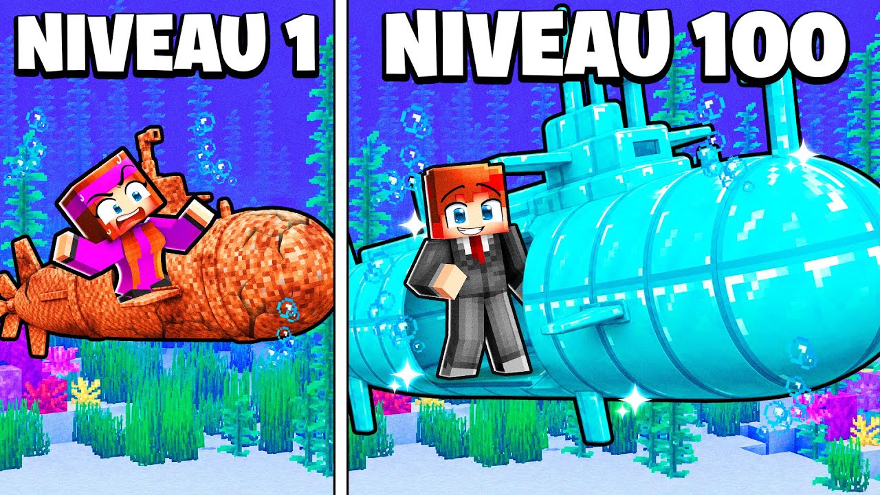Je passe d'un SOUS-MARIN de PAUVRE à un SOUS-MARIN de MILLIONNAIRE sur Minecraft !