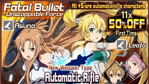 Sword Art Online Memory Defrag - Fatal Bullet Unstoppable Force Scout