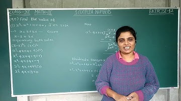 1.Complex Numbers - Exercise- 1.2 (Q.5) | Class XI |