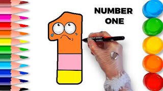 How To Draw The Number One Como Desenhar Sorteio Número Um