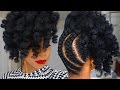 Pineapple Updo on Kinky Natural Hair