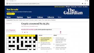 Guardian Cryptic Crossword (Thursday, 16 May 2024)