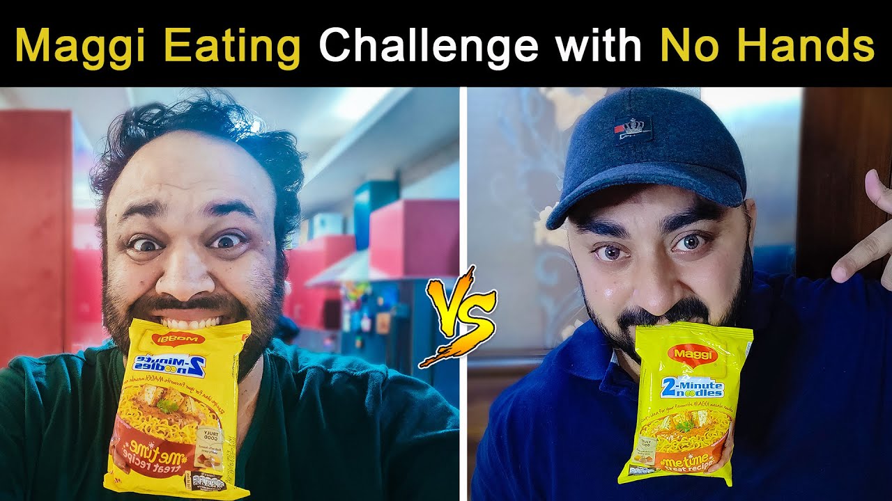 Maggi Eating Challenge With No Hands | Karan Dua | Dilsefoodie Official