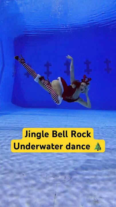 Underwater Christmas dance 🎄- Jingle Bell Rock 🔔👠 #underwater #christmas #dance #jinglebell #xmas