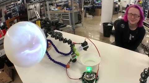 bubble sort @adafruit #CRICKIT & @CircuitPython animated audio animatronics
