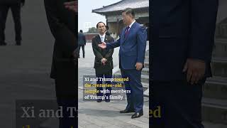 Xi and Trump tour Temple of Heaven during Beijing summit