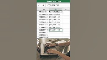 Excel ProTrick - Multi way to Format Phone Number #exceltricks #shorts