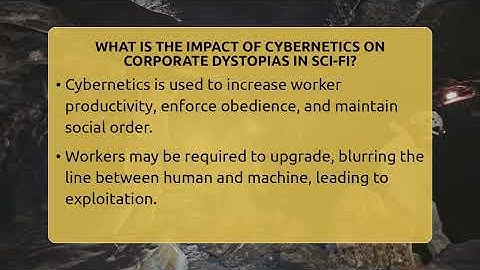 What Is The Impact Of Cybernetics On Corporate Dystopias In Sci-fi? - The SciFi Reel