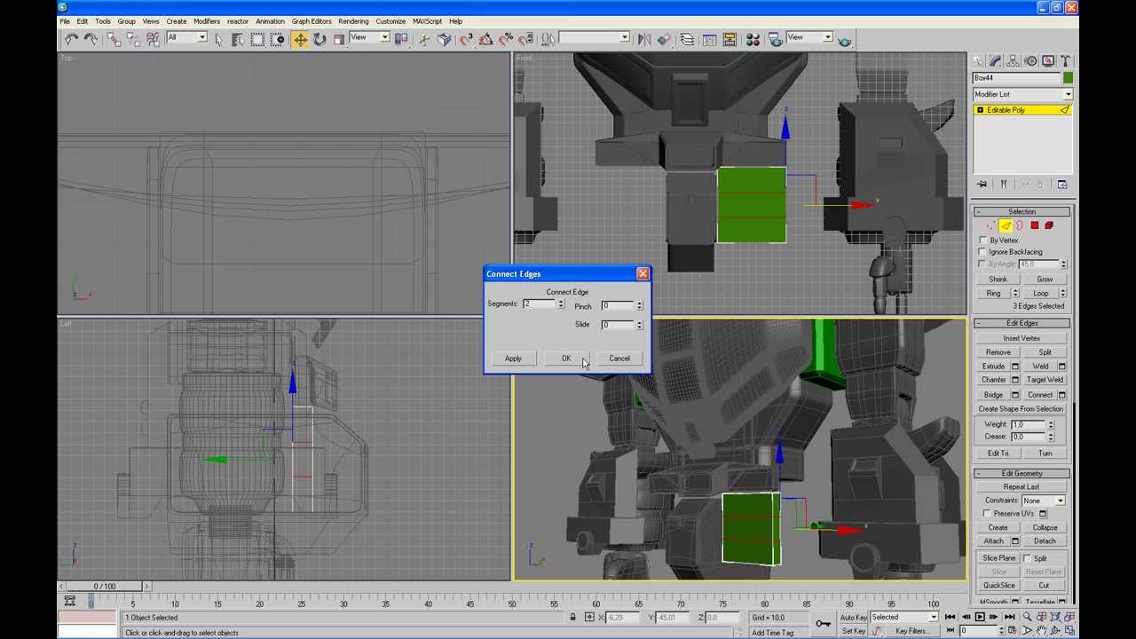 13 robot 3ds max tutorial - MEGAZORD Daizyujin 3D - Body modeling part ...
