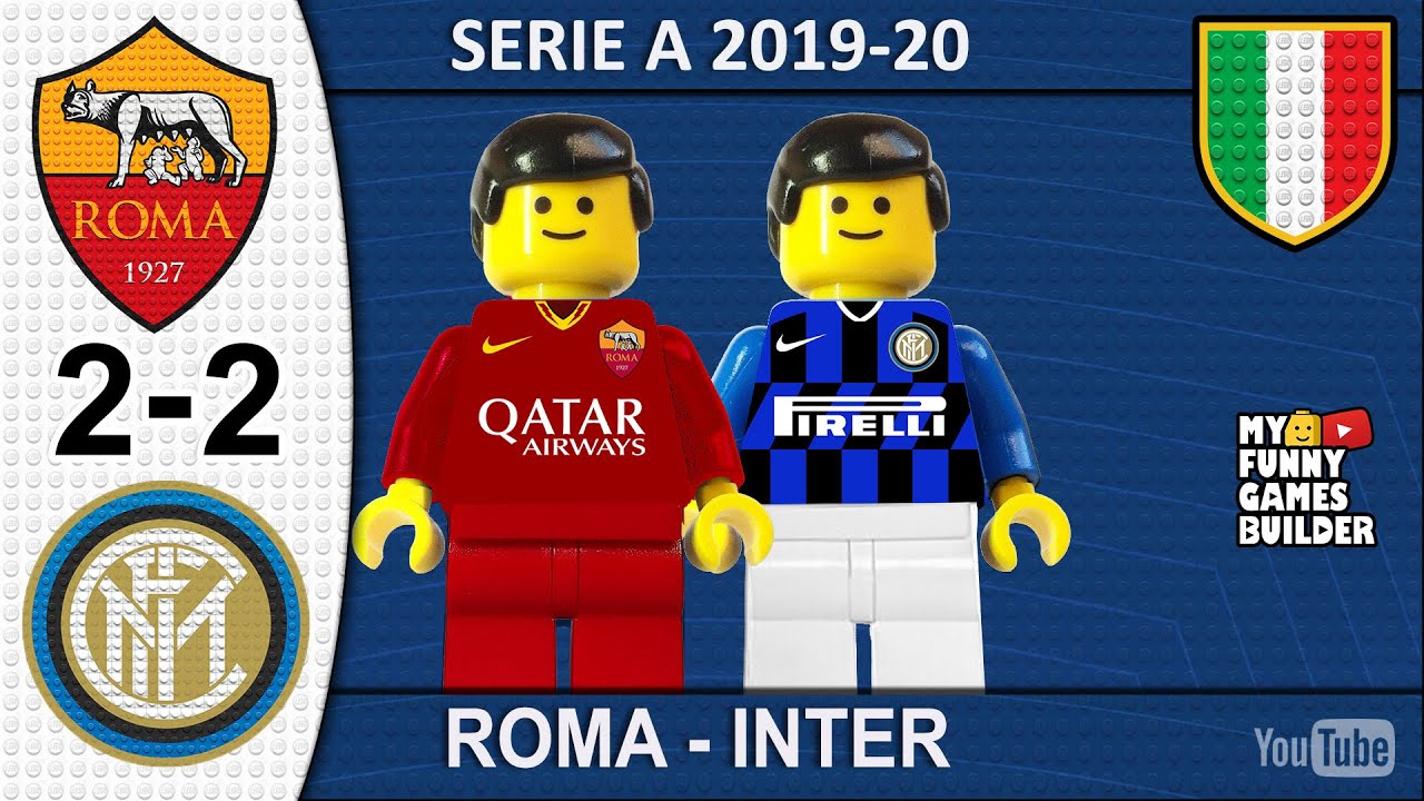 Roma Inter 2-2 • Serie A 2019/20 Lego • Gol e Sintesi 19/07/2020 • All ...