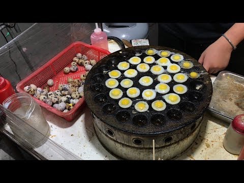 世界上最小的煎蛋 - 煎鳥蛋 / The SMALLEST Fried Egg Ever! - Taiwanese Street Food