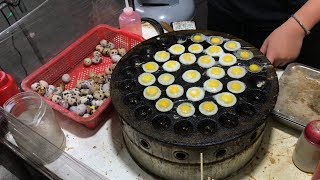 世界上最小的煎蛋 - 煎鳥蛋 / The SMALLEST Fried Egg Ever! - Taiwanese Street Food
