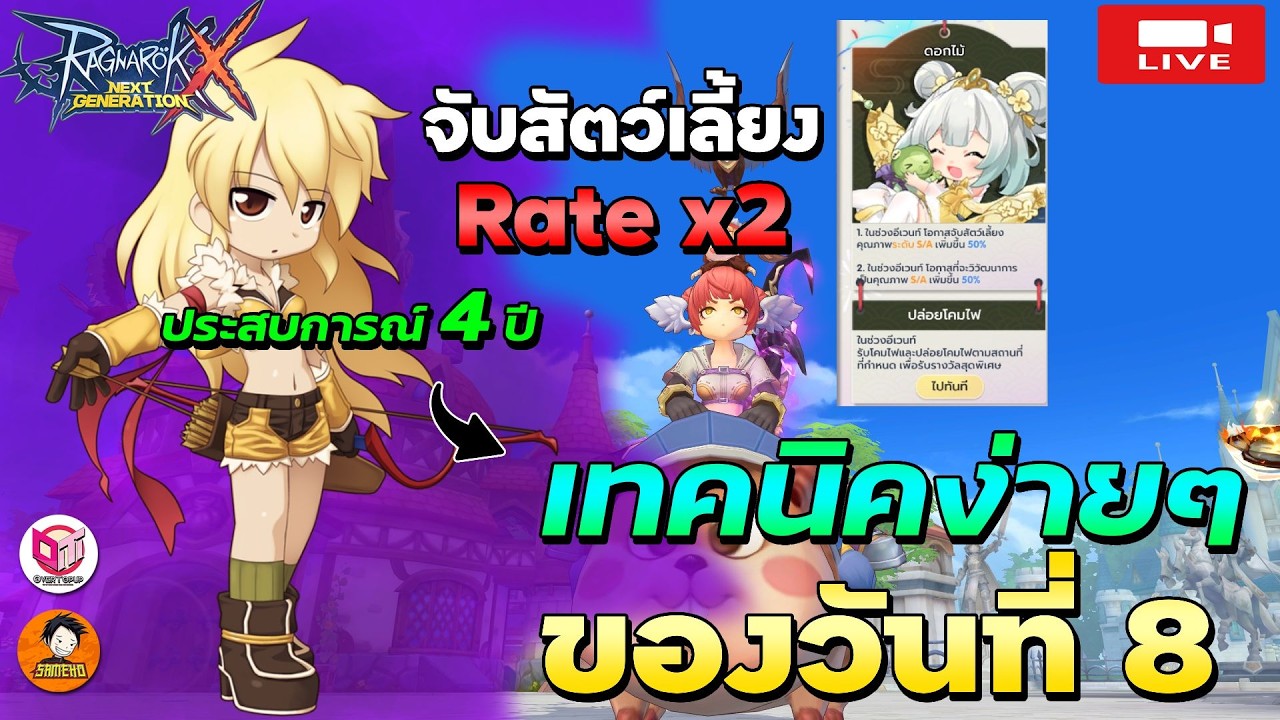 🔴Ragnarok x next generation | เมต้าวันที่ 8 (รอบดึก) วันแห่งการใช้จ่าย ตีบวกต่อ!!