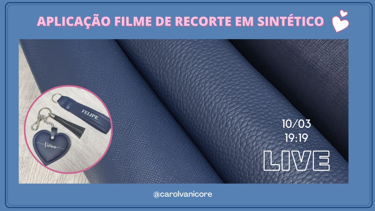 Aplicação filme de recorte em sintético