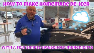 DIY Windshield De icer Homemade Car De Icer Spray 